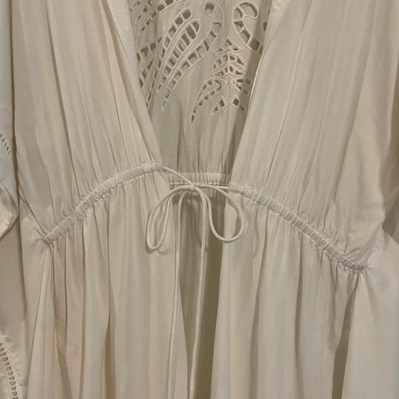 Women Large Swimsuit Coverup White - Picture 7 of 9